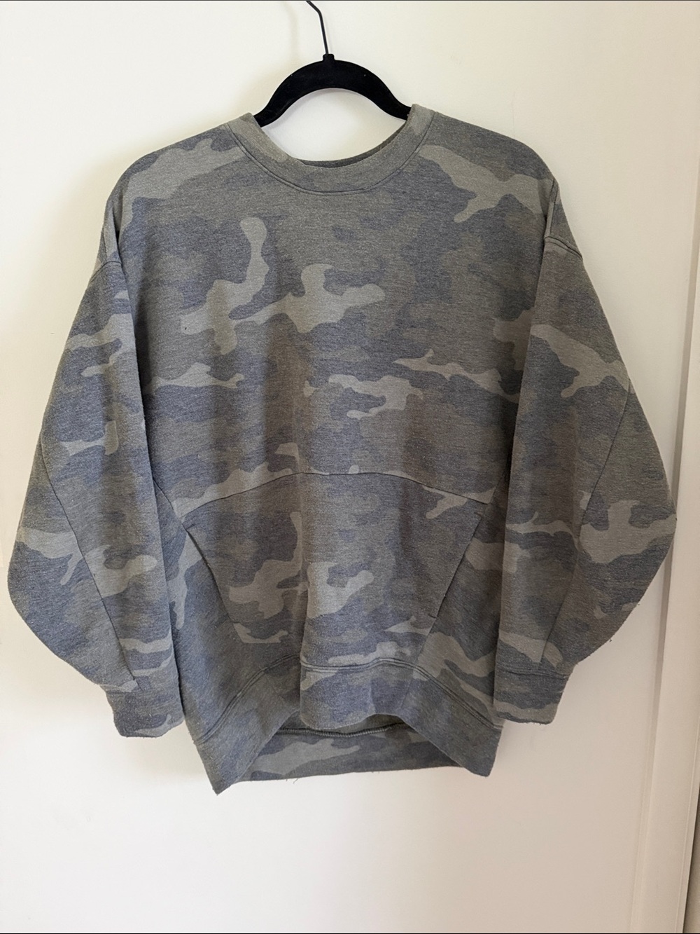 Express Men's Camo Crewneck Sweatshirt